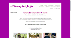 Desktop Screenshot of aceremonyjustforyou.com